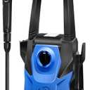 Electric Pressure Washer 3200 PSI 2.2 GPM with Rotatable Nozzles & Foam Cannon, Power Washer for Car Driveway Patio, Wheeled Portable Cleaner w/Safety Lock