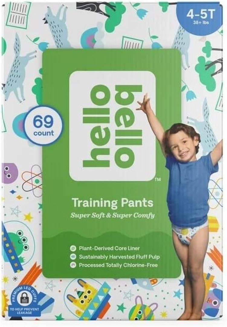 Hello Bello Training Pants 4T-5T, Bedtime Stories and Space Travelers, 69ct Box