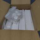 4 Tier Storage Bins with Lids, 23QT Stackable Closet Organizers and Storage with Wheels, Collapsible Storage Boxes, Foldable Plastic Storage Containers for Home,Office, Dorm Room-White