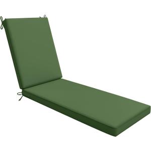 AAAAAcessories Outdoor Chaise Lounge Cushions, Waterproof, Fade-Resistant Patio Furniture Replacement Cushions, 80" x 26" x 3", Dark Moss Green