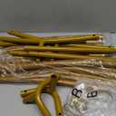 Round Backdrop Stand - Rust Free Iron Made 7.2 Ft Gold Circle Backdrop Stand for Parties, Arch for Balloons - Portable & Easy to Assemble Wedding Arch Frame - Sturdy & Stable, Handles Wind Outdoors