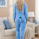 Adult Onesie Halloween Costume Unisex Animal Pajamas Cosplay One Piece Sleepwear for Women and Men (L)