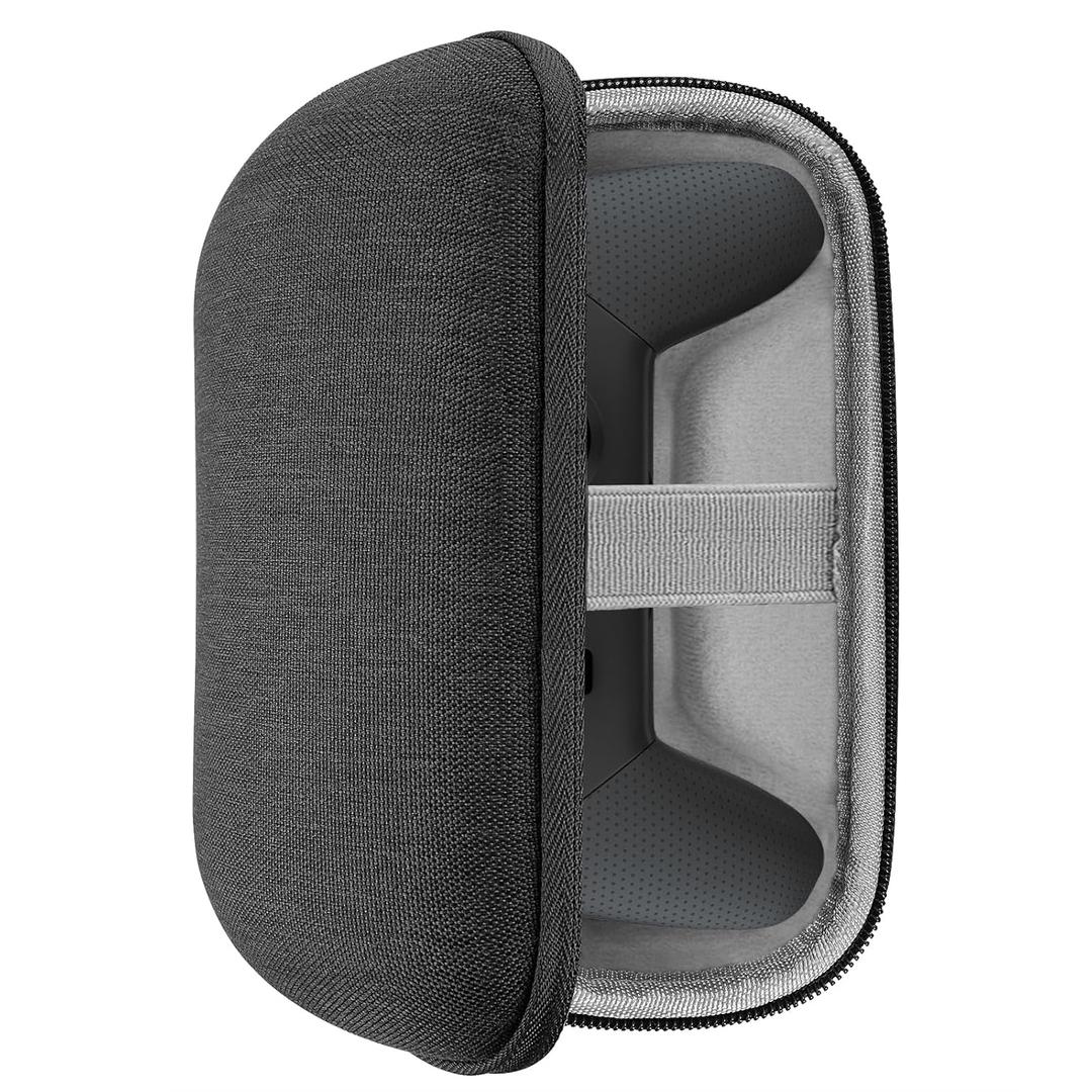 GEEKRIA Controller Travel Case Compatible with Nintendo Switch Pro, Hard Shell Carrying Bag, Protective Storage with Internal Mesh Pocket for Charging Cable (Dark Gray)