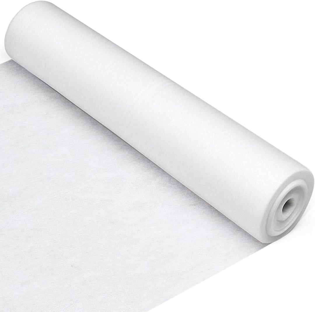 Fanfanwin 36" x 100 Yards/roll Upholstery Cushion White Noiseless Wrap Easily Install Foam into Cushion Cover for Crafts DIY Furniture Home Office Cover