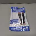 Socks For Women Open Toe 20-30 mmHG Knee High Graduated Compression Toeless Compression Stockings Women & Men (Large) (Solid)