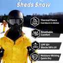 Balaclava Ski Mask for Men & Women  Lightweight Fleece-Lined Thermal Face Cover, Windproof, Snow-Proof & UPF 50+, Cold Weather Gear for Skiing, Snowboarding, Cycling & Motorcycle (Black)