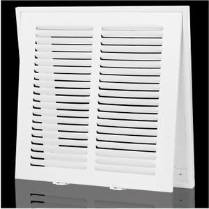 Return Air Filter Grille 10x10,Air Return Vent Cover for 10"W x 10"H Duct Opening,Steel HVAC Vent Covers for Wall and Ceiling,Holds 1" Thick AC Filter