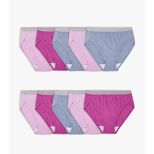 Fruit of the Loom Women's Cotton Blend Hi Cut Brief XL/XXL