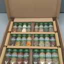 McCormick Gourmet Three Tier Wood 24 Piece Organic Spice Rack Organizer with Spices Included, 27.6 oz