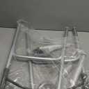 Drive Medical Two-Button Folding Walker w/ Wheels - Lightweight Rolling Mobility Support - Desk Arms - Adjustable Height - Dual Push-Button Operation - 5 Inch Front Wheels - Durable Aluminum - Silver