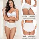 ANLIQI Women Underwear Cotton High Waist Tummy Control Panties Full Coverage Briefs Soft Stretch Ladies Breathable Underpants (XL)