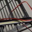 Stainless Steel Roof Luggage Rack with Lights Bar for 1/10 RC Crawler Car SCX10 III Upgrades
