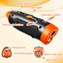 Dog Bark Deterrent Devices, 2X Ultrasonic Anti Barking Device for Dogs, 39 FT Range Outdoor Anti Barking Device for Dogs, 3-in-1 Training Modes with LED Flashlight, USB-C Rechargeable, Orange