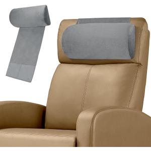 Recliner Neck Pillow with Non-Slip Base,Adjustable Neck Pillow for Recliner,Headrest for Neck Pain Relief and Neck Support (Dark Gray) (Dark Gray)