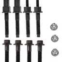 Exhaust Manifold Bolt Stud Lock Nuts Hardware Kit Set Compatible for 2000-2013 Chrysler Dodge Ram 4.7L V8 Engines. (for One Manifold Left or Right) 6505316AA, 6505257AA, 6504331, 6504340
