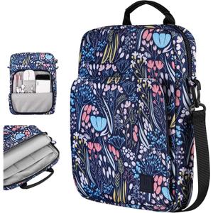 9-11 Inch Tablet Sleeve Bag Carrying Case with Shoulder Strap for iPad 10th Gen 10.9", iPad (A16) 11", iPad 9/8/7th 10.2", iPad Air/Pro 11", iPad Air 5/4, Galaxy Tab A9+ Plus 11", Night Blue