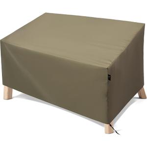 Patio Furniture Covers 2-Seater Outdoor Sofa Waterproof Heavy Duty Covers for Outdoor Furniture Sofa/Loveseat/Couch-Beige 60"Wx34"Dx30"H