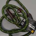 Fida Durable Slip Lead, 6 FT x 1/2" Heavy Duty Loop Leash, Comfortable Strong Rope for Large, Medium Dogs, No Pull Pet Training With Highly Reflective, Green