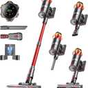 Cordless Vacuum Cleaner,580W 48KPA 65Mins Vacuum Cleaners for Home,Self-Standing Stick Vacuum with Anti-Tangle Brush & OLED Touch Screen,Rechargeable Vacuum Cordless for Pet Hair,Carpet,Hardwood Floor