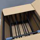 Kitchen Cabinet Organizer, Steel Cookware Holder, Divided Holder with 5 Slots for Skillets Baking Tray and Chopping Board Rack - Baking Pan Holder Storage (2 PCS)