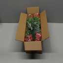 Grunyia Artificial Fake Flowers for Outdoor Spring Decoration, 16 Bundles Faux Silk Colorful Daisy UV Resistant Realistic for Outside Porch Patio Home Yard Garden Planters Pots Window Box (Red)