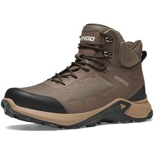 NINGO Men's Hiking Boots Waterproof Hiking Shoes Trail Shoes Lightweight Trekking Boots Comfortable Breathable Outdoor Boot Mid Ankle Boot for Camping, Backpacking, Mountain Trails 10