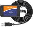 Elm327 USB Compatible with Forscan Software Obd2 Adapter for Ford F150 F250 Lincoln Mazda Mercury Code Reader Vehicle OBD Scanner Diagnostic Programmer Tool MS HS CAN Switch