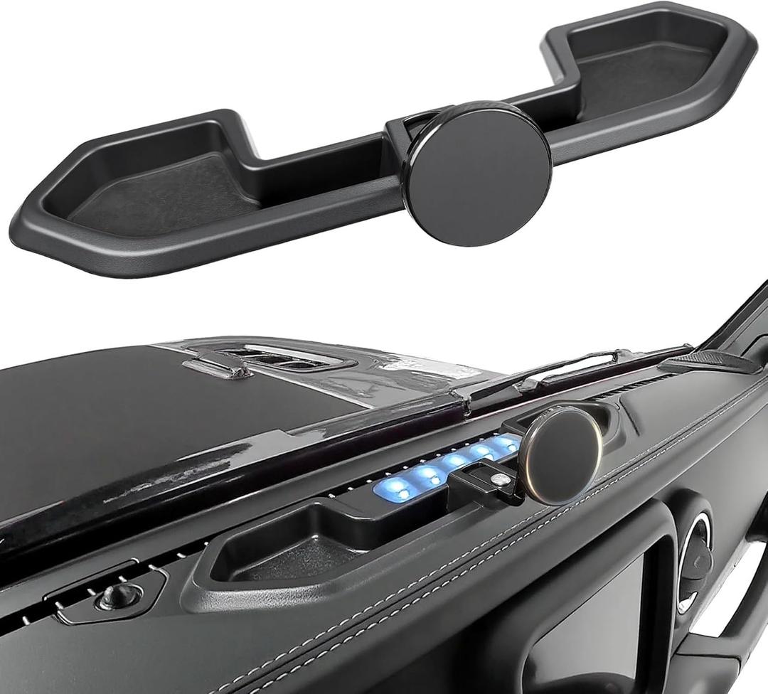Magnetic Dash Phone Mount for 2021-2023 Jeep Wrangler JL 4xe Accessories Multi-Mount Phone Holder Dashboard Storage Tray with Extra Clip Bracket, Not for Gladiator/Wrangler 4X4