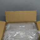 Set of 8 Clear Plastic Storage Bins, 4 Large and 4 Small Stackable Storage Containers for Pantry Organization and Kitchen Storage Bins, Home Edit and Cabinet Organizers