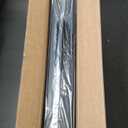 Folding Table 4 Foot Portable Heavy Duty Plastic Fold-in-Half Utility Table Small Indoor Outdoor Adjustable Height Folding with Carrying Handle, Camping and Party, Black