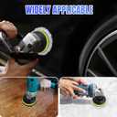 Hovom 7PCS 6 Inch Sponge Wool Polishing Buffing Pad, Wool & Foam Car Buffing Pad Kit with Hook and Loop Back & M14 Drill Adapter, Car Polishing Wheel Pads, Polisher Buffer Drill Attachment (6 Inch)