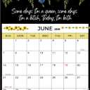 2026 Funny Calendar for Tired Women, Fuck It Wall Calendars for Moms, A Year of Sassy Attitude, Humor Home Office Hanging Monthly Decor Floral Planner, Christmas Swear Word Gag Gift