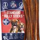 Devil Dog Pet Co. Bully Sticks  12 Inch, 10 Pack, Standard Sized Dog Chews, 100% Natural, Single Ingredient, Free-Range Grass-Fed Beef  Long Lasting, Rawhide-Free Treats for Dogs
