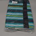 Beach Tote Bag for Women, Lightweight Foldable Waterproof Mesh Pool Bag (Tropical Striped)