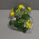 2 Pcs Artificial Lemon Flower Garland Vine, 14 Ft Fake Yellow Lemon Vines Silk Flowers Hanging Floral Garlands Decoration for Room Wall, Flower Themed Party, Wedding Supplies