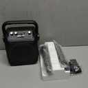 Karaoke Machine, Portable Bluetooth Speaker with 2 Wireless Microphones for Adults & Kids with Lights, Karaoke Microphone with PA System Supports USB/TF/FM/AUX for Home Party Home System Packages (Black)