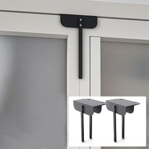 2 Metal Bifold Door Locks Adjustable Double Door Lock Kit (Fits 0.6" - 2" Folding Door) Heavy-Duty Child & Pet Proof Safety Lock for Closet,Cabinet,Pantry, Rust-Resistant No Drill Installation, Black