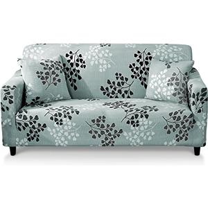 Lamberia Printed Sofa Cover Stretch Couch Cover Sofa Slipcovers for Couches and Loveseats with Two Pillow Case (Fall, Loveseat) (Light Green) Lamberia Printed Sofa Cover Stretch Couch Cover Sofa Slipcovers for Couches and Loveseats with Two Pillow Case (Fall, Loveseat) (Light Green)