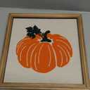 Holiday Home 11.8 in Wood Wall Sign Pumpkin