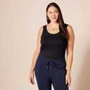 Amazon Essentials Womens Slim-Fit Tank Top (XX-Large, Black/White Stripe)