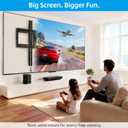 HOME VISION Heavy Duty Fixed TV Wall Mount Bracket for 48-120 Inch Extra Large Flat Screen Smart TVs, 264 Lbs Capacity, Max VESA 800x600 mm, Stud Spacing 12"-28", Low-Profile Flush Slim Design, HV8801
