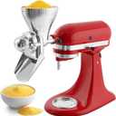 Grain Mill Attachment for KitchenAid Stand Mixer with 12 Grind Level Flour Mill, Grain Mill Fit for Grinding Wheat, Corn, Oats, Buckwheat,Millet and Other Cereals - New Upgrades