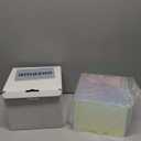 3Pcs Iridescent Display Risers, Rainbow Acrylic Risers Display Stand Acrylic Cube Box for Collectibles Jewelry Perfume Handbag Food Dessert Party Show (Iridescent-3pcs), Perfect for Christmas Decor