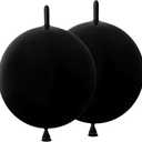 LFCXHTY 60 Pcs Link Balloons 12 Inch Quick Link Balloons for Birthday Wedding Party Festival Decorations (Black)
