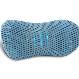 Lumbar Pillow, Memory Foam Lumbar Support Pillow for Office Chair and Car Seat, Ergonomic Streamline Back Pillow for Lower Back Pain Relief, Back Support Pillow for Sitting, Driving, Traveling