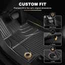 AOMSAZTO Floor Mats Compatible with Toyota Venza 2021-2025 & Toyota Rav4 2019-2025 (Include Hybrid) Full Set All Weather Floor Liners for Rav4 Accessories 2025 2024-2019 TPE Balck Protector Cargo Mat