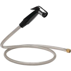 Plumb Craft Black Kitchen Sink Sprayer with Hose Attachment 7635100T, Water Hose and Kitchen Sink Sprayer Replacement, Thumb-triggered Head, Versatile Sink Accessory for Home Improvement