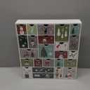 SAND MINE Wooden Christmas Advent Calendar with 24 Drawers, Countdown to Christmas, Refillable Wooden Advent, White