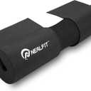 NEALFIT Barbell Squat Pad with Thick Nylon Padding, Hip Thrust Pad for Squats, Lunges, Neck Shoulder Squat Pad for Olympic or Standard Bars (Black)