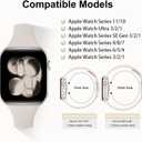 6 Pack Thin Bands Compatible with Apple Watch Band 38mm/40mm/41mm/42mm(Series 11/10) Women Men, Sport Silicone Strap Slim Wristband 